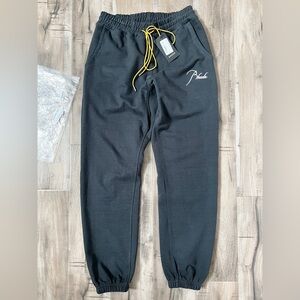 ✅ RHUDE Vintage Black Terry Lounge Pants